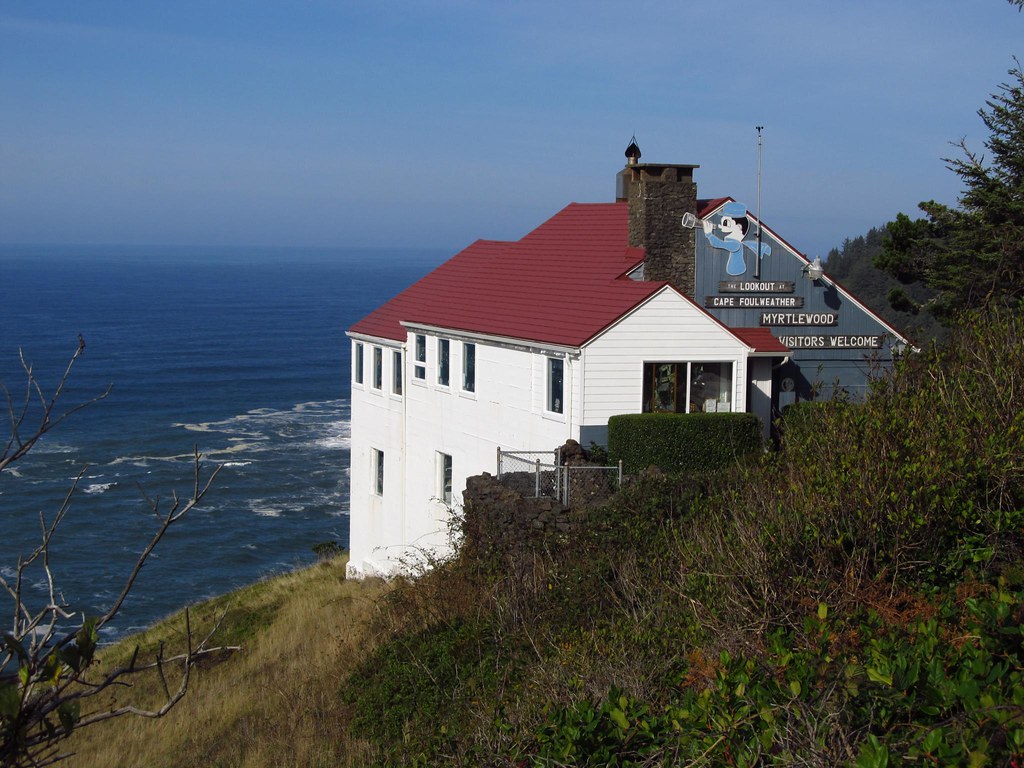 Oregon Coast The Lookout Gift Shop at Cape Foulweather, Ot… Flickr