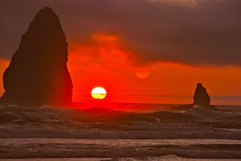 West coast sunset series Sunset Canon Beach stuff1944 Flickr