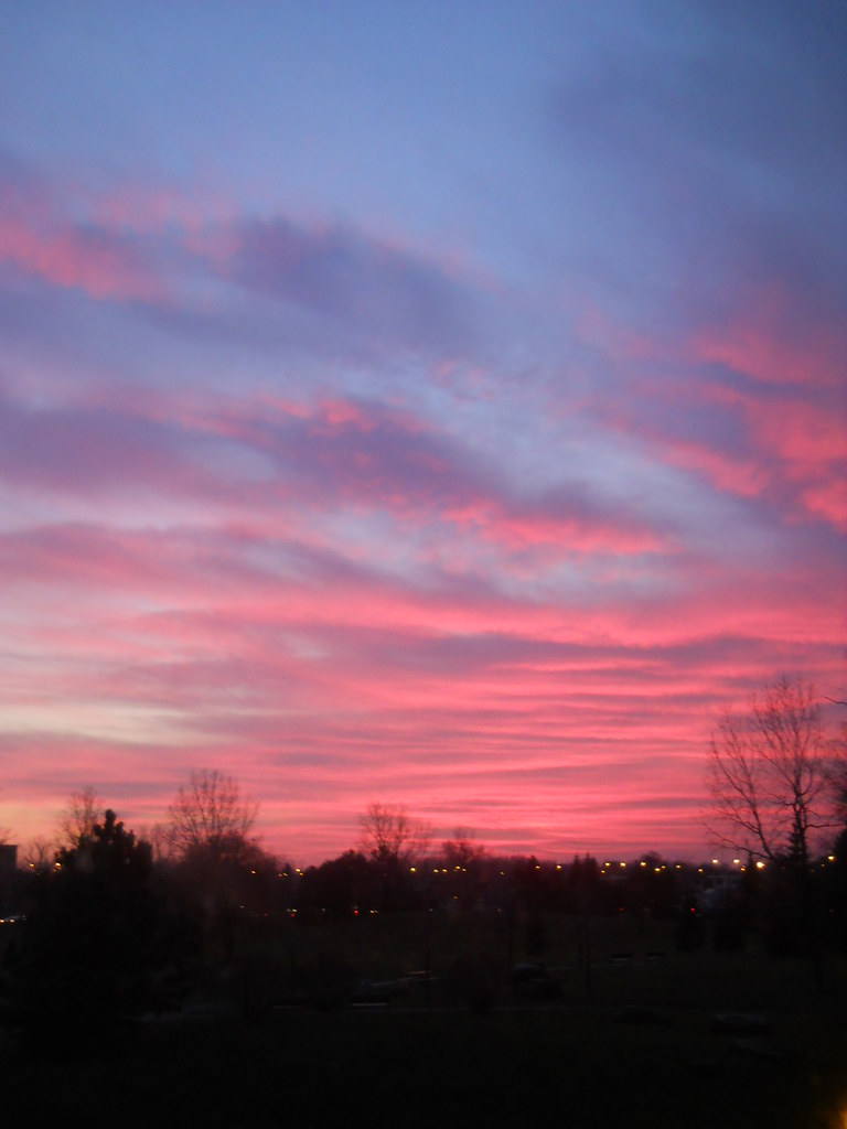 coucher de soleil automnal à Montreal Flickr