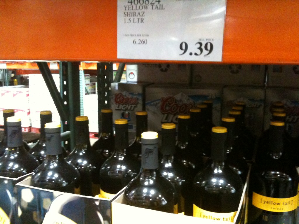 Costco Yellow Tail Shiraz Wine in 1.5L bottles Paulo O Flickr