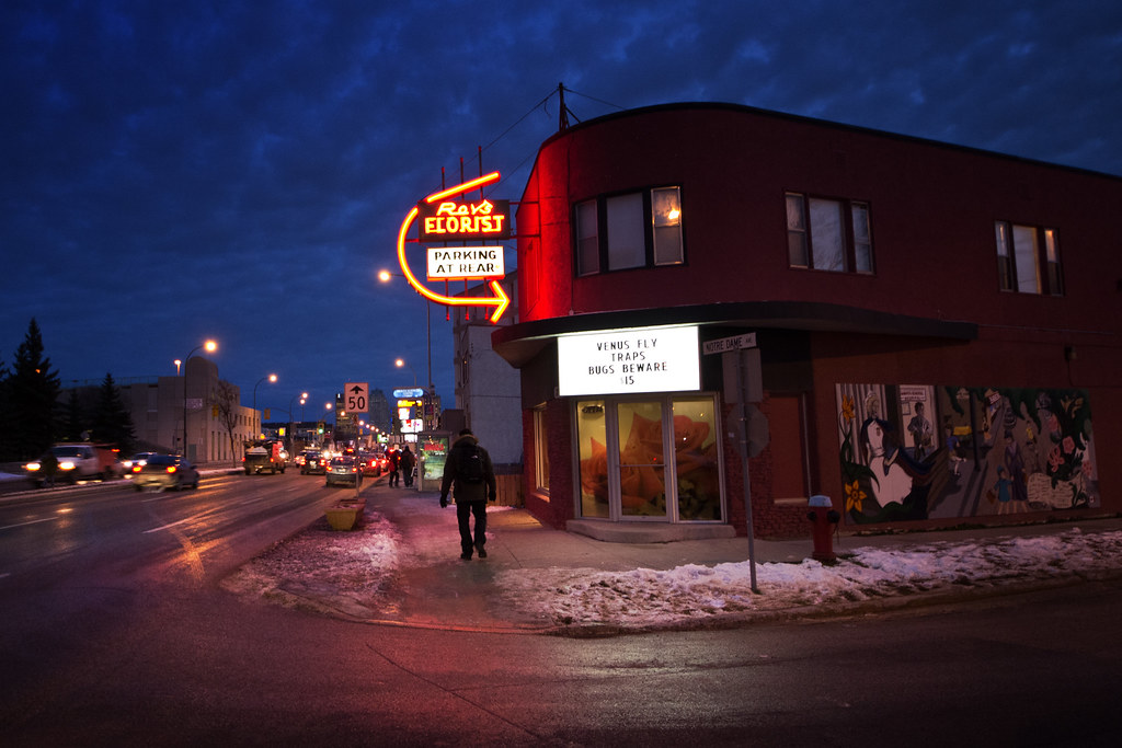 Roy's Florist Notre Dame Avenue, Winnipeg, Manitoba. Bryan Scott