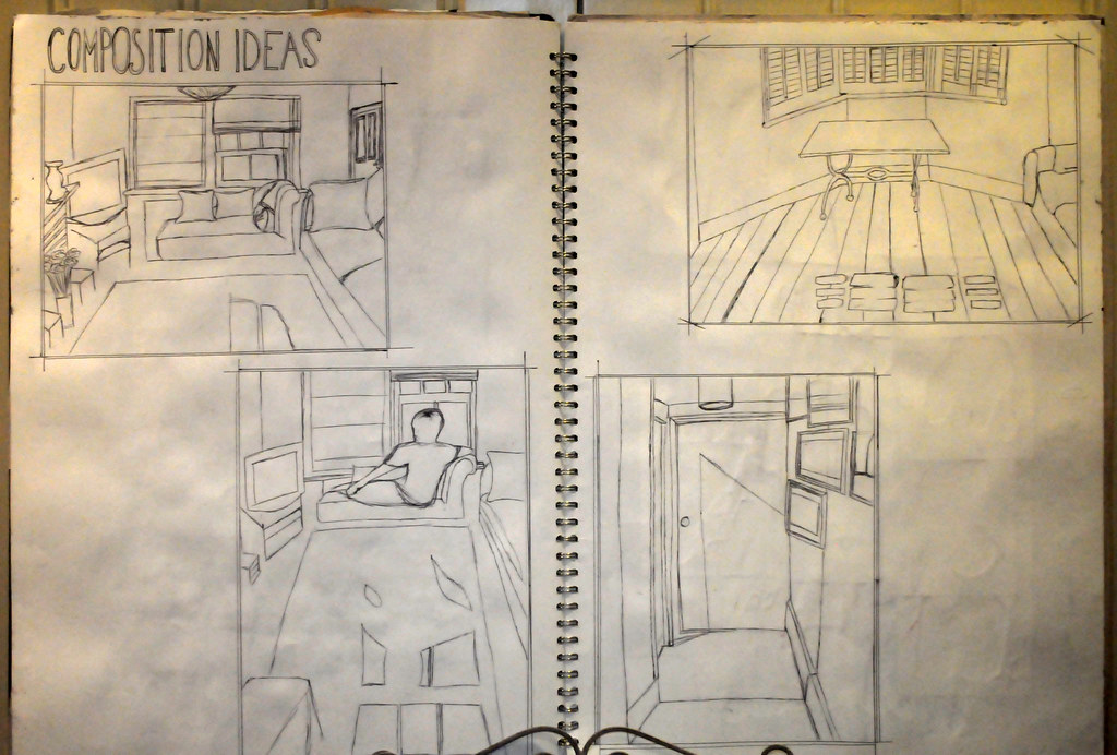 Sketchbook Work Composition Ideas Florence GoodhandTait Flickr