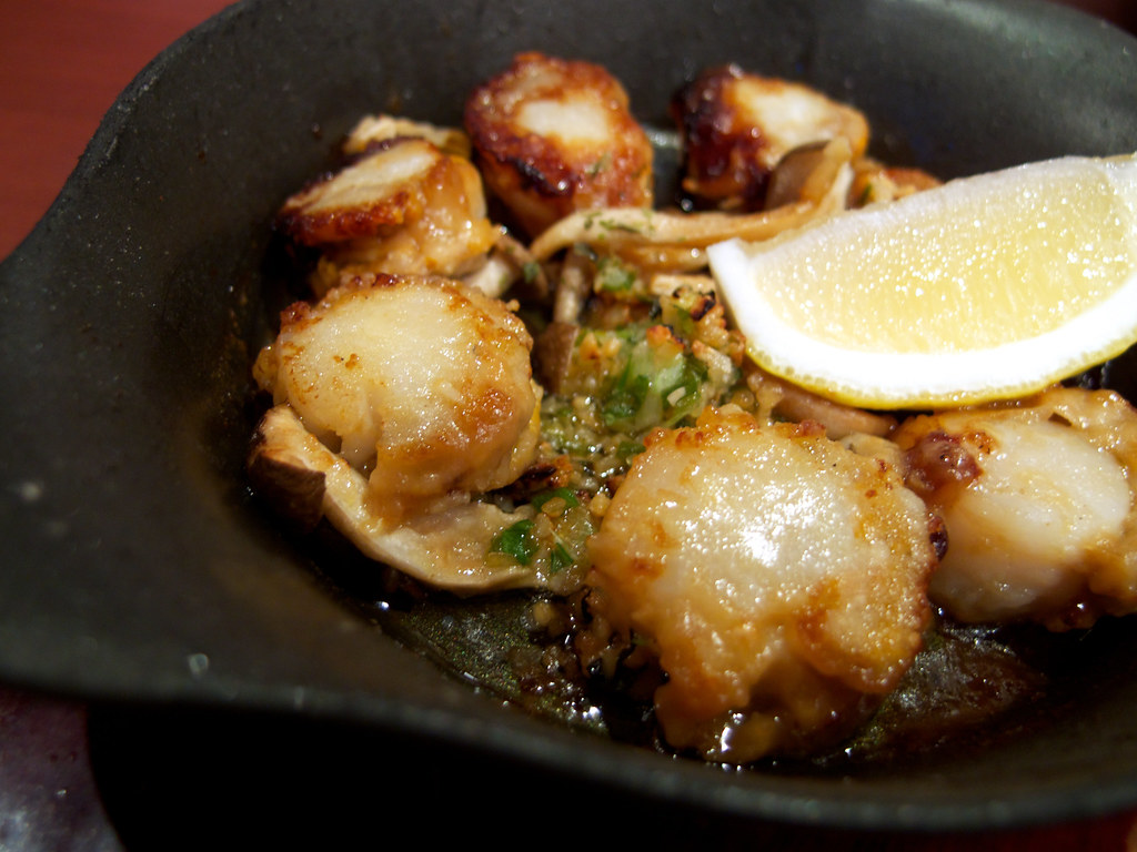 Hotate Butter Yaki (Grilled Scallops with Butter) Naoki Tanaka Flickr