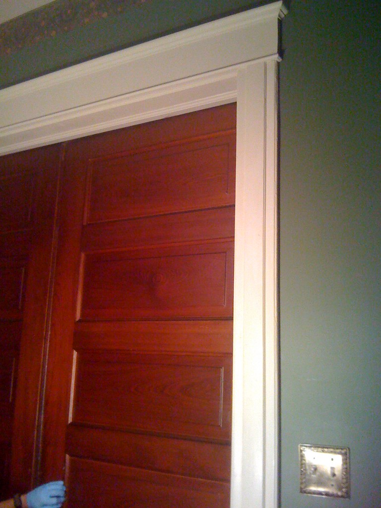 Finished pocket door trim!! Kevin did all the trim work hi… Flickr