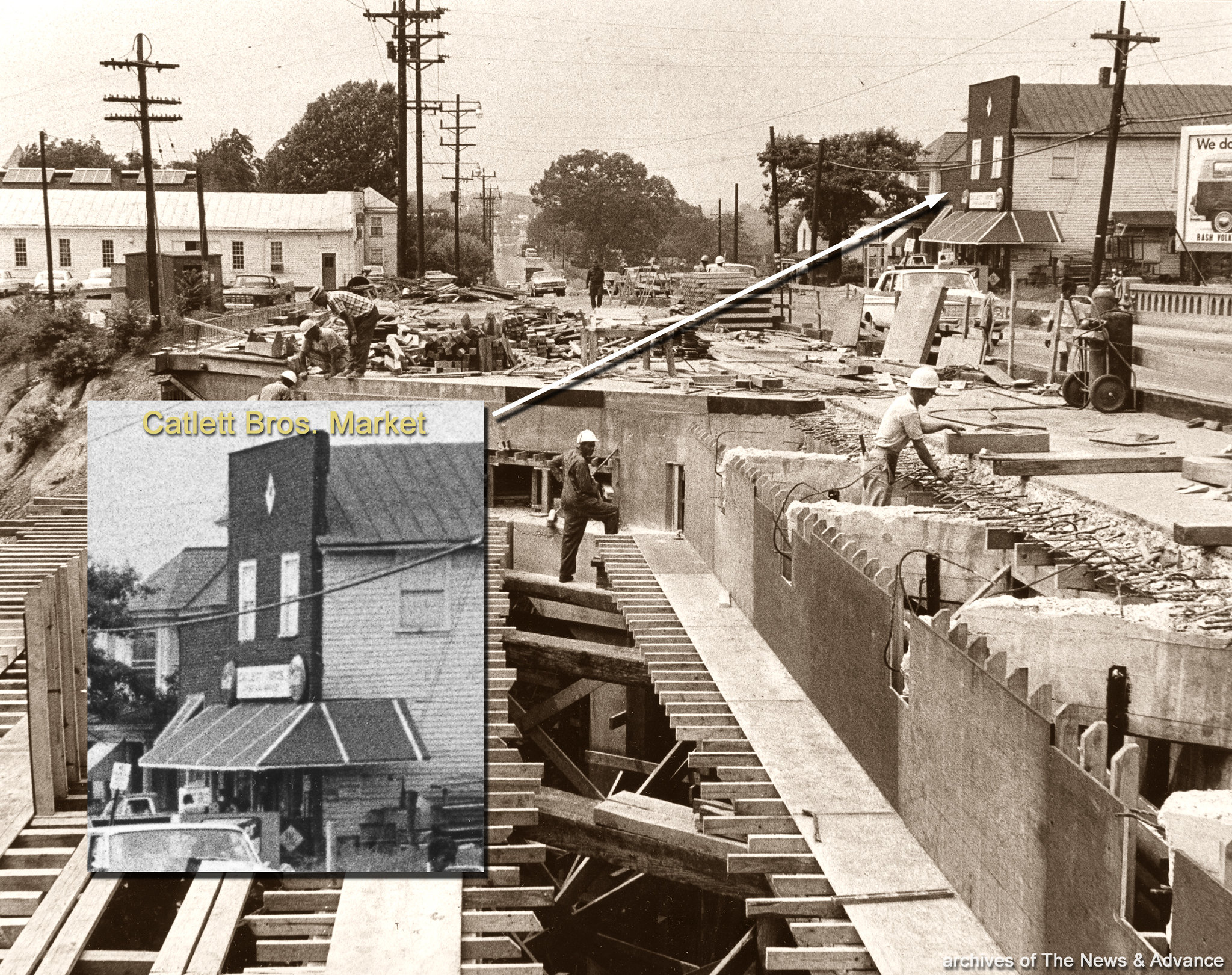 Campbell Avenue bridge, Lynchburg, Virginia 1967 Flickr