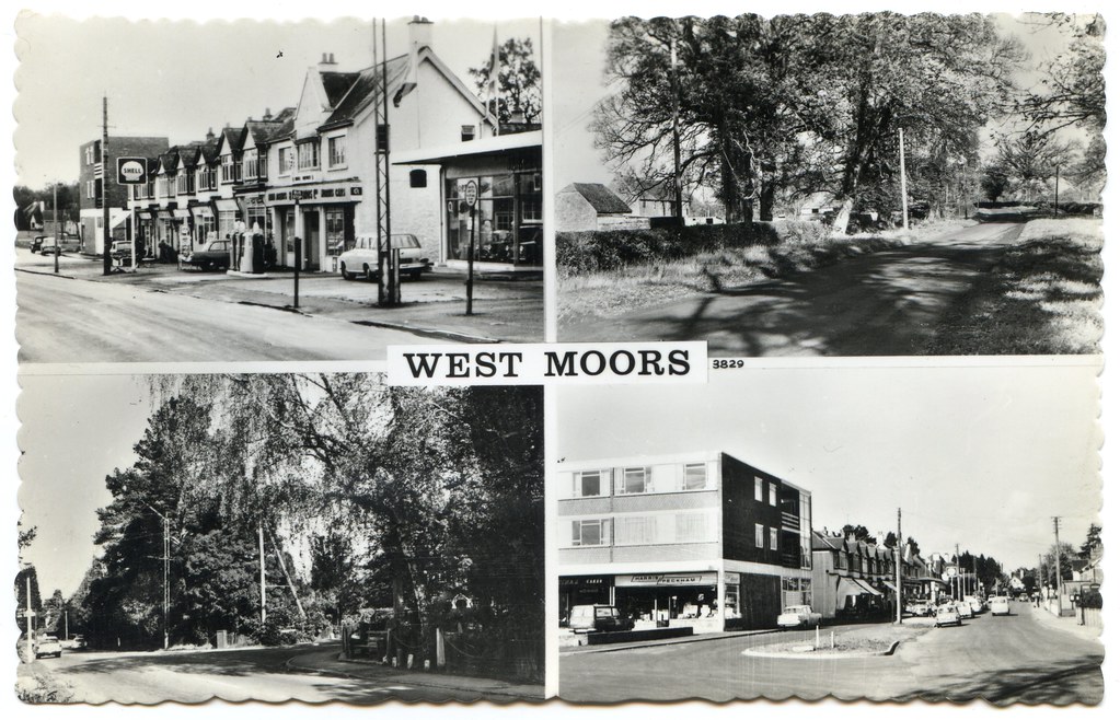 Multiview of West Moors, Dorset "Sunny South" series by De… Flickr