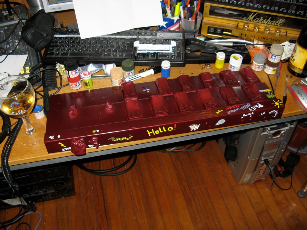 Doing Custom Paint Job on Behringer FCB1010 Mr Kettlewonk Flickr