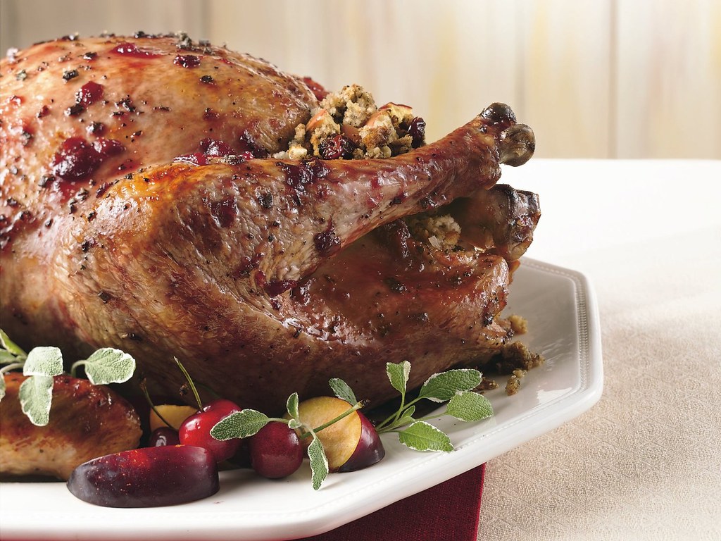 CherryGlazed Turkey with Dried CherryApple Stuffing Reci… Flickr