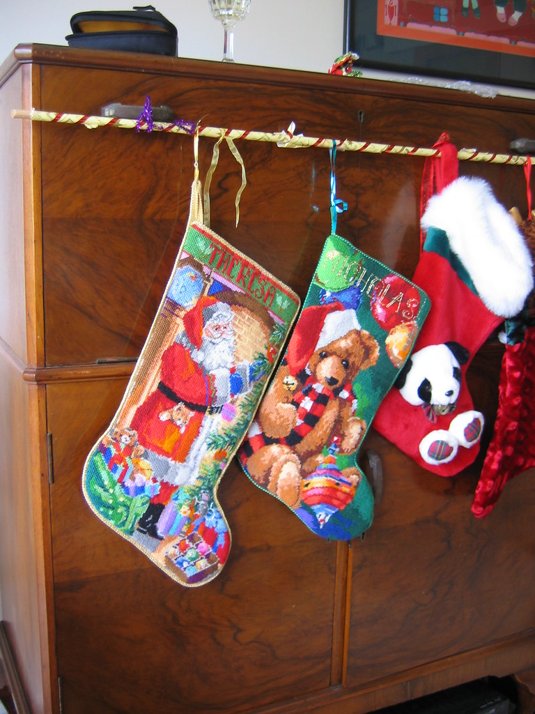 Tapestry Christmas stockings Melissa McCloskey Flickr