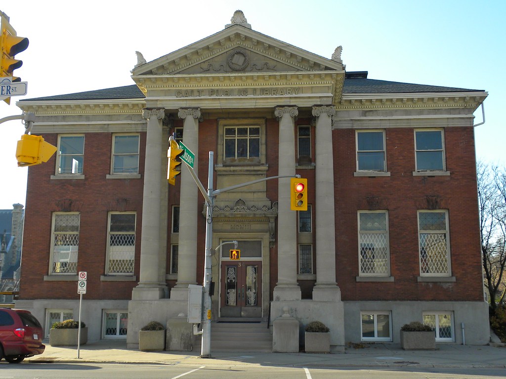 Downtown, Galt The Carnegie Library in Galt, completed 190… Flickr