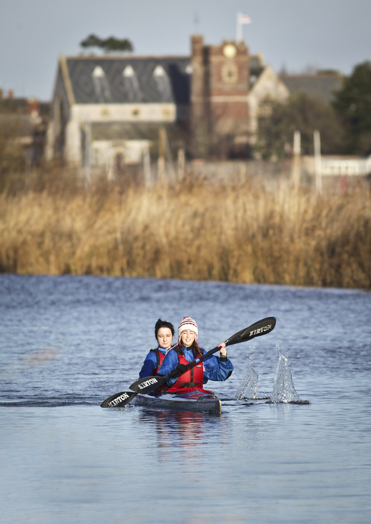 Paddlers Kayaking on the Exeter ship canal Neil Parker Flickr