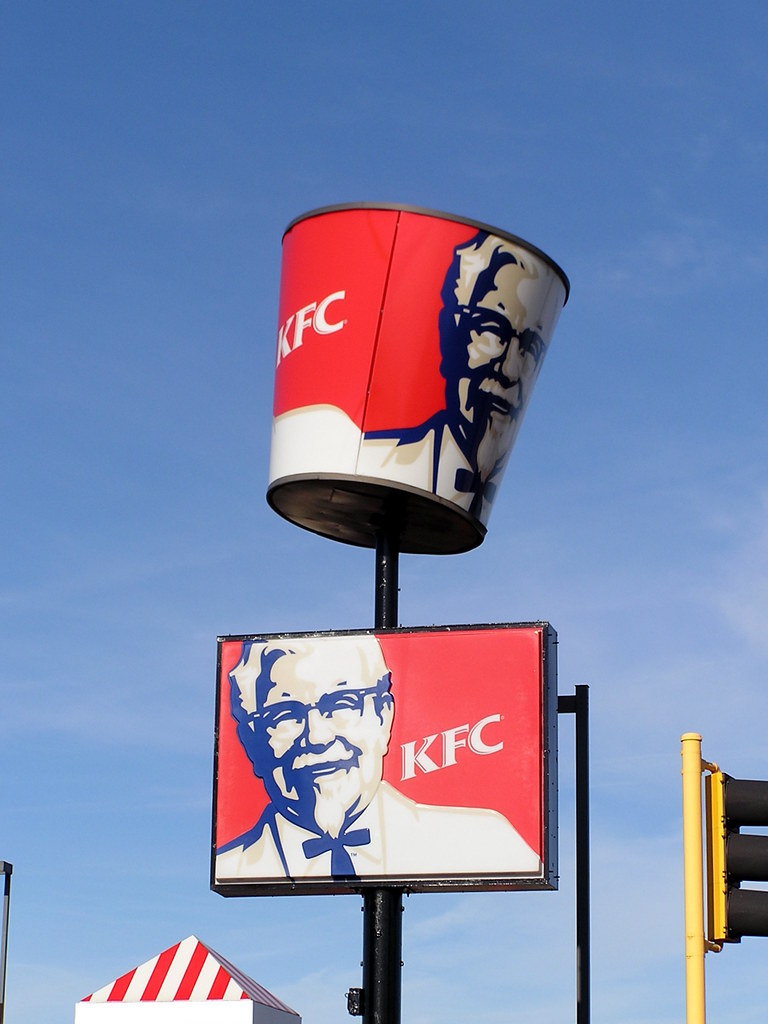 Giant KFC Bucket These giant KFC buckets are getting rarer… Flickr