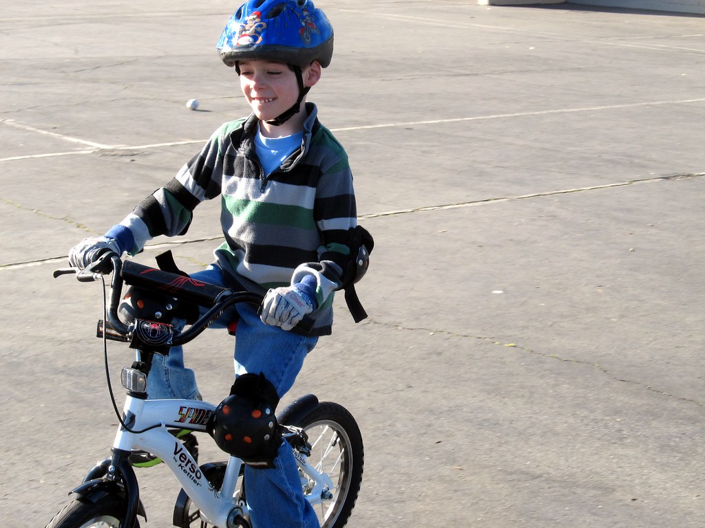 437 Asher riding his bike without training wheels. Stacy Laughlin
