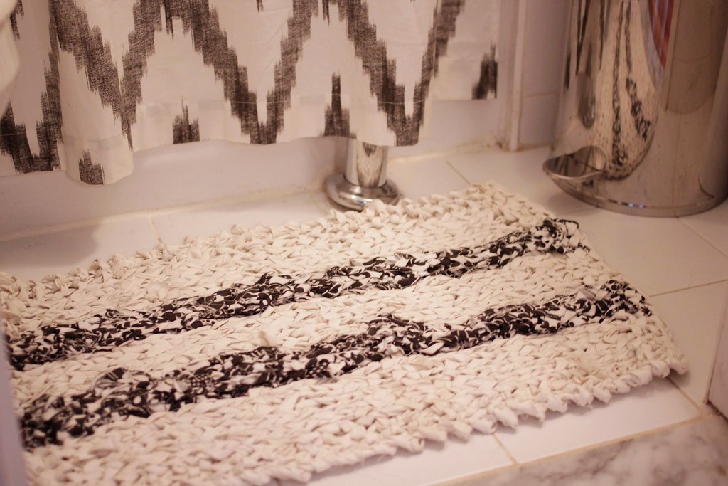 rag bath mat catparty Flickr