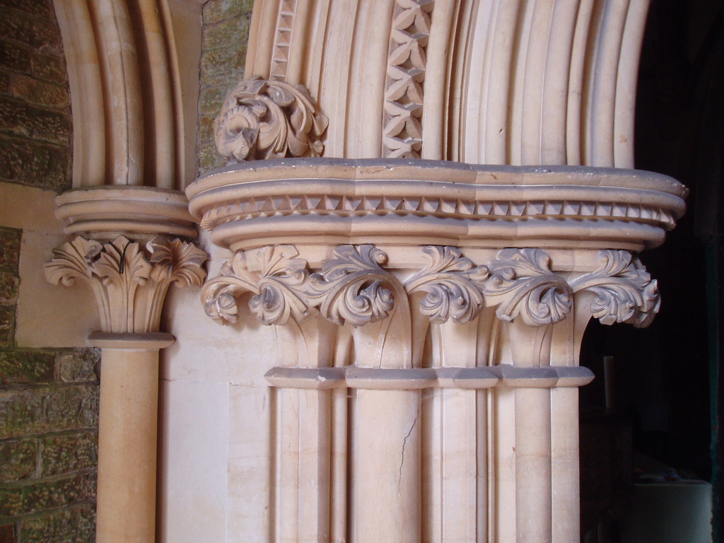 Porch Capitals, Our Lady & St Alphonsus, Hanley Swan a photo on