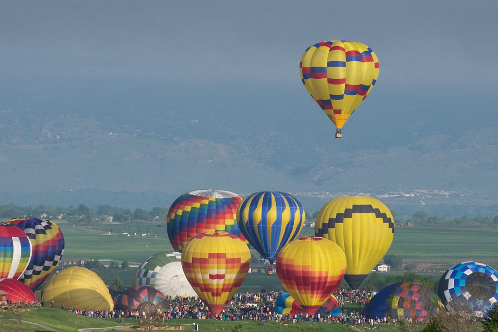 TakeOff Hot Air Balloon Festival, Erie, CO Lynn Wernsmann Flickr