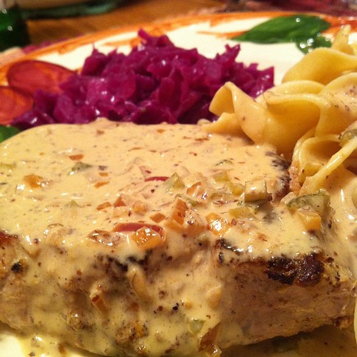 Pork in a mustard creme sauce Jeremy Keith Flickr