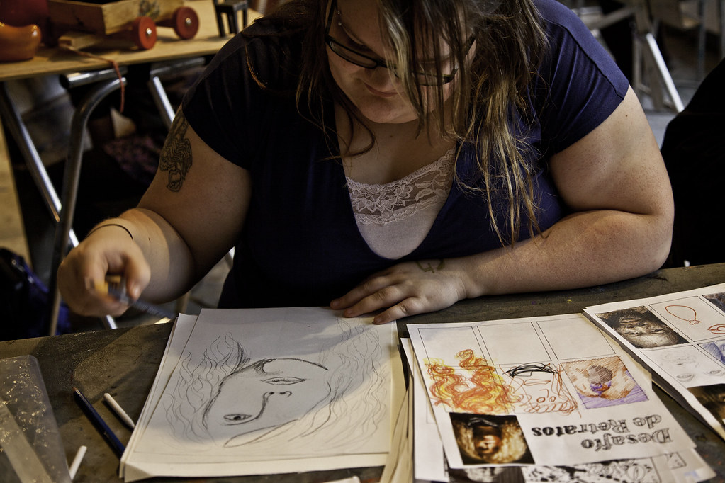 Drawing Jam 2011 Photo by Dara Rosenwasser. Gage Academy of Art