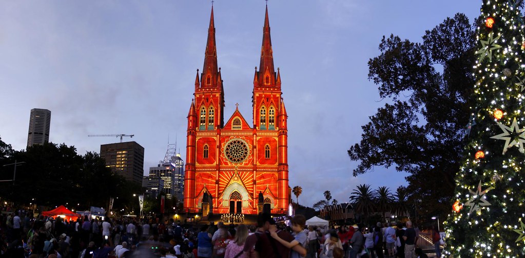 2273 St Mary's Cathedral, Sydney Christmas Lights & Projec… Flickr