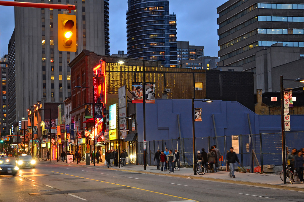 Yonge street Yonge Street is one of the major shopping str… Flickr