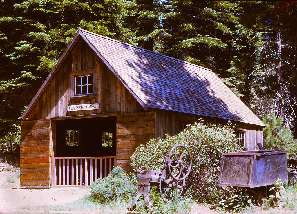 Johnsville, CA Blacksmith shop (1980s) ghostom Flickr
