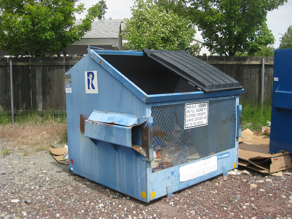City of Richland 6yard cardboard cage. Though the contain… Flickr