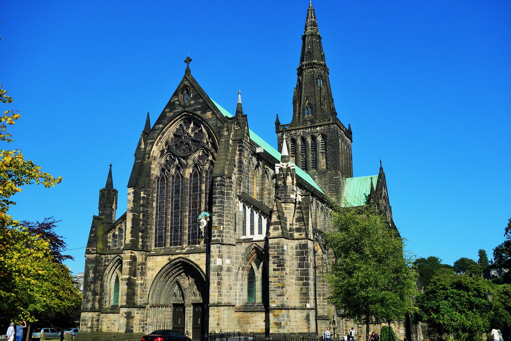 Glasgow Cathedral dates from the 13th c. and is a popular visitor site.