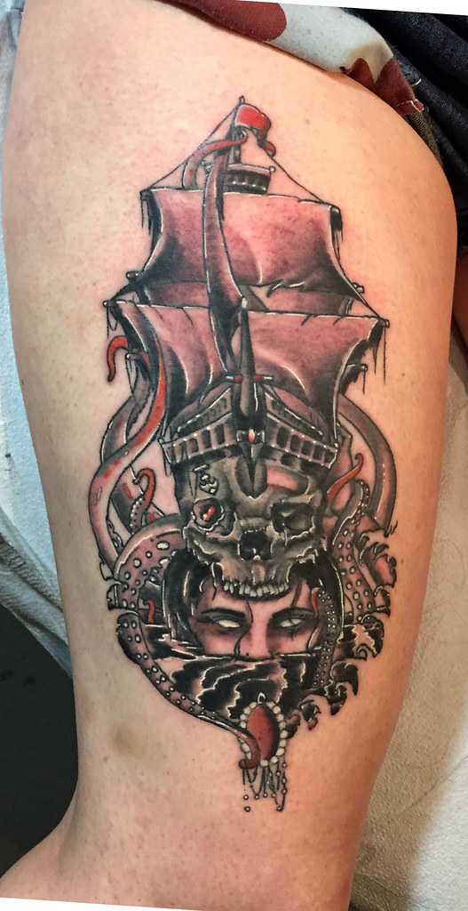 Ghost Ship Tattoo Designs Music Tattoo Ideas