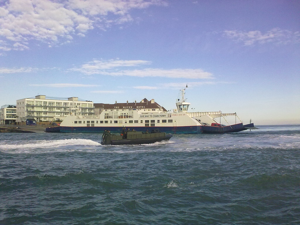 Chain Ferry and Commando boat Poole Harbour Entrance Flickr