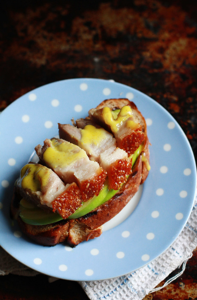 Roast Pork, Apple & Mustard Mayo Sandwich mochachocolatari… Flickr