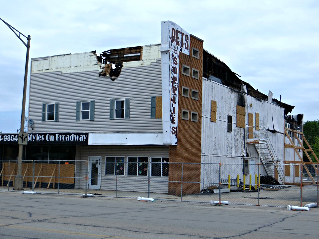 firedamaged building, Coal City, IL I posted a photo of t… Flickr