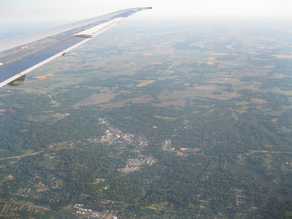 Edwardsville, IL From The Plane A view of Edwardsville, IL… Flickr