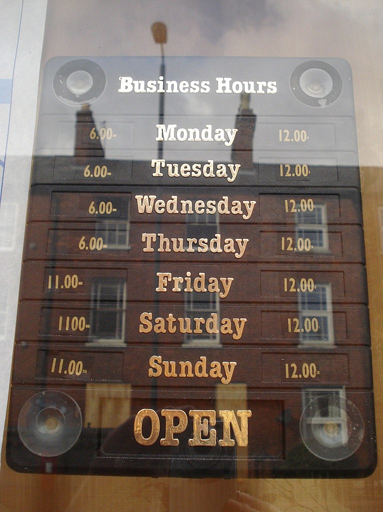 Opening hours (March 2012) at Arbat, Cowley Road, Oxford a photo on Flickriver