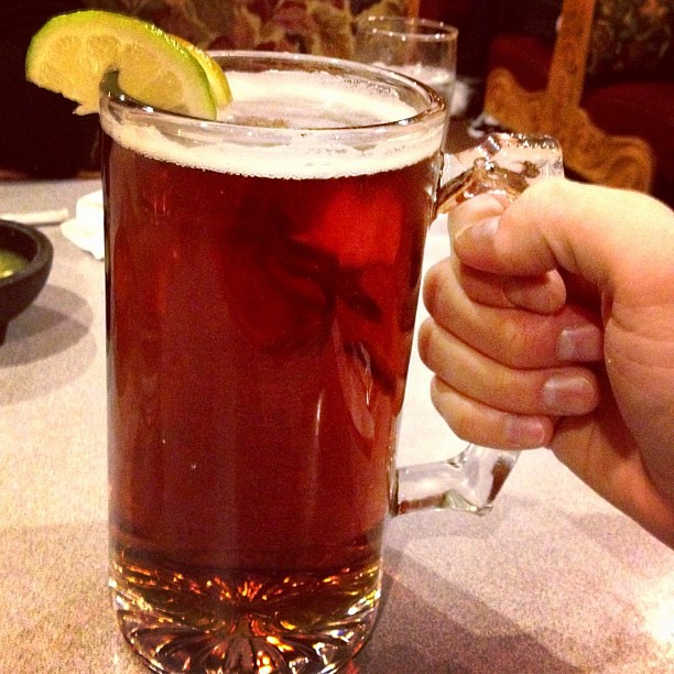 This Mexican beer comes in German proportions. Tom Carmony Flickr