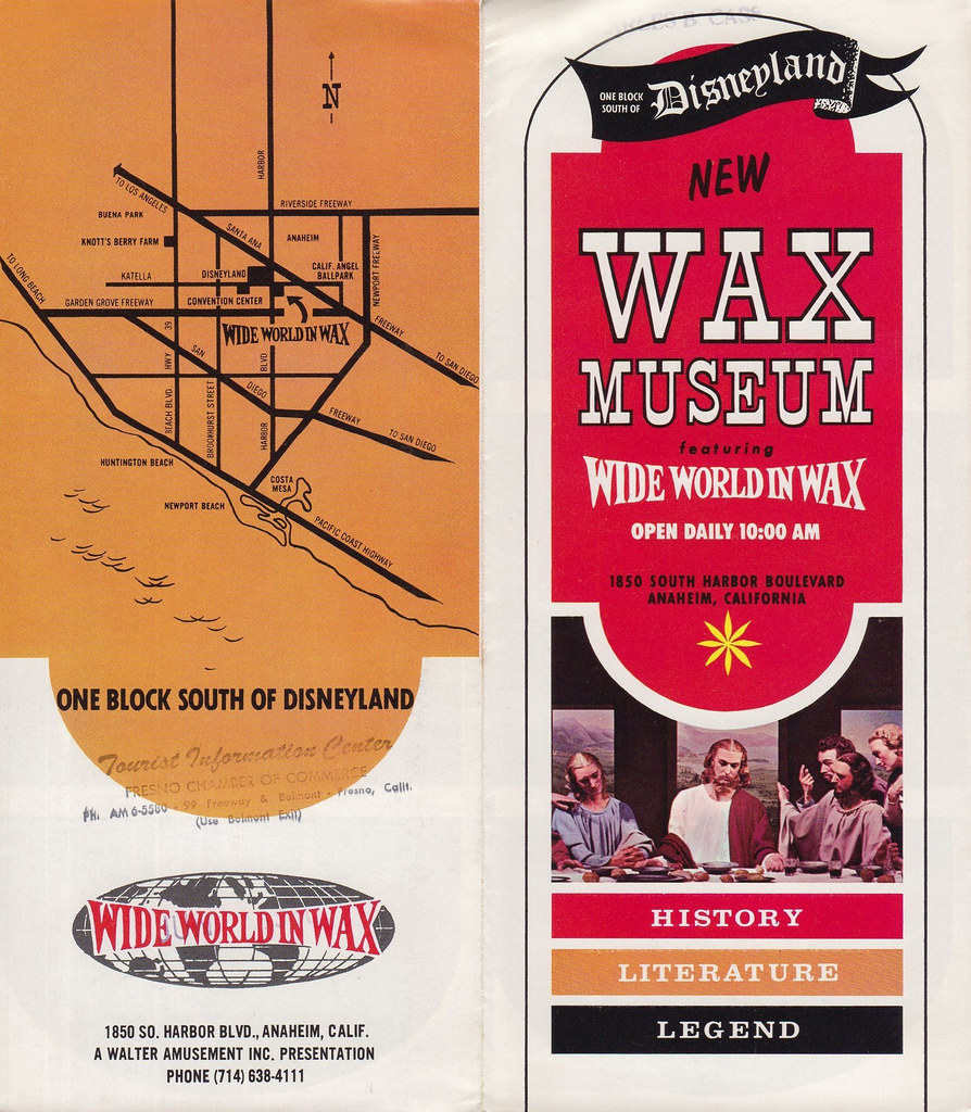 Wax Museum Brochure, Anaheim, 1960s Wax Museum featuring "… Flickr