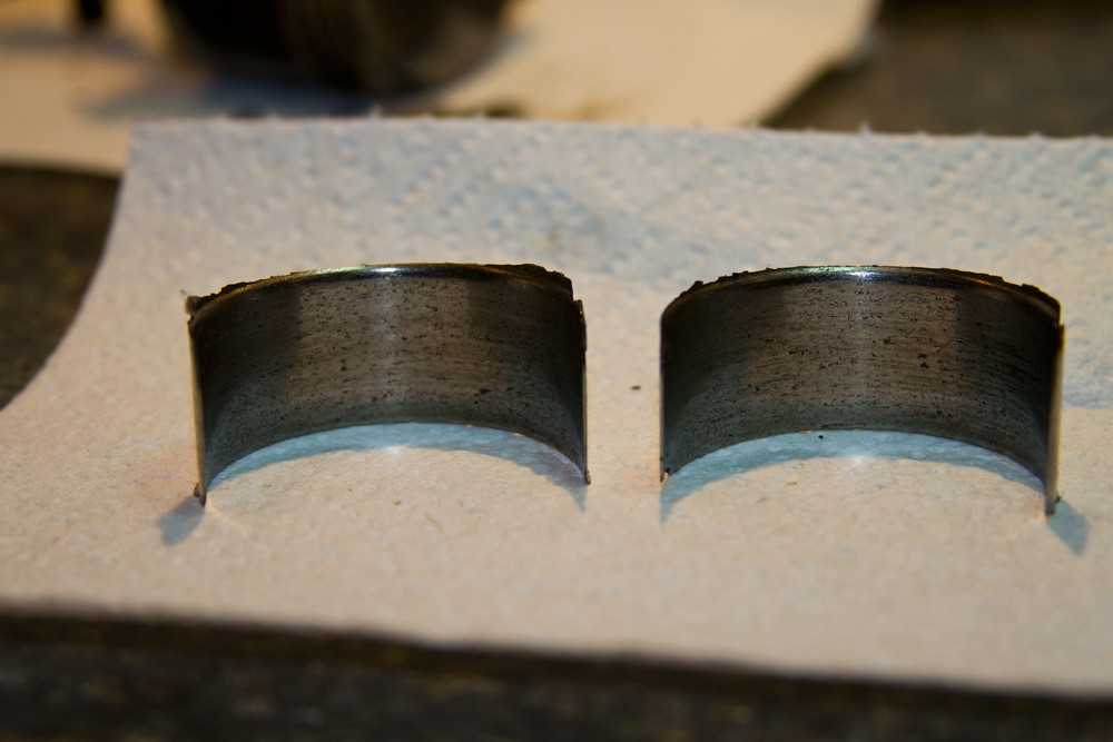 IMG_5504 What is left of 1 rod bearings. d_hanson001 Flickr