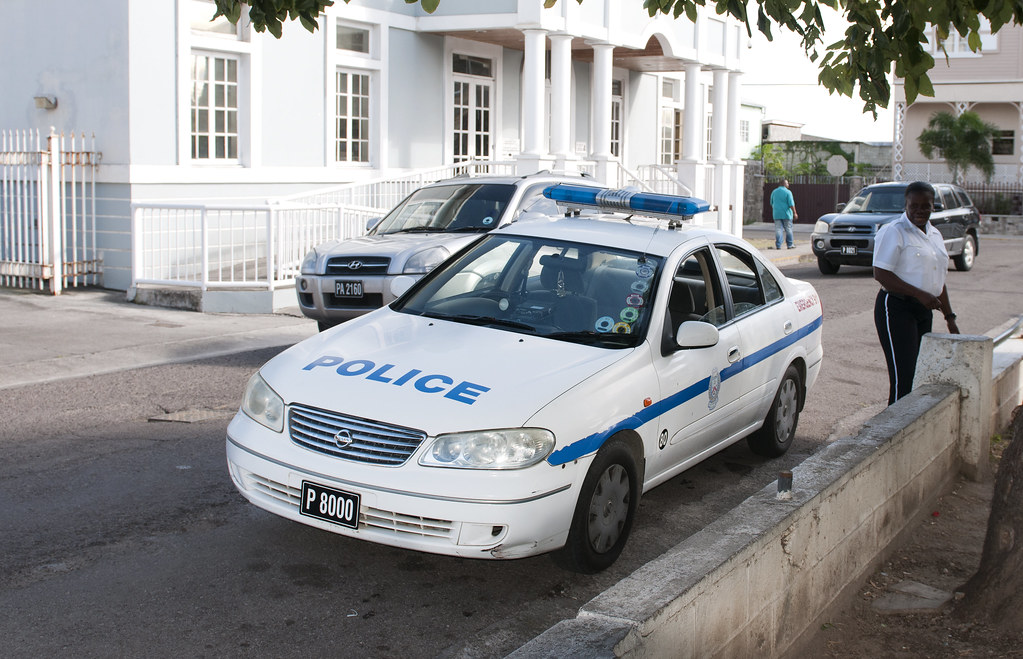 St. Kitts Police Car and Constable Another Police Car. Dave Flickr