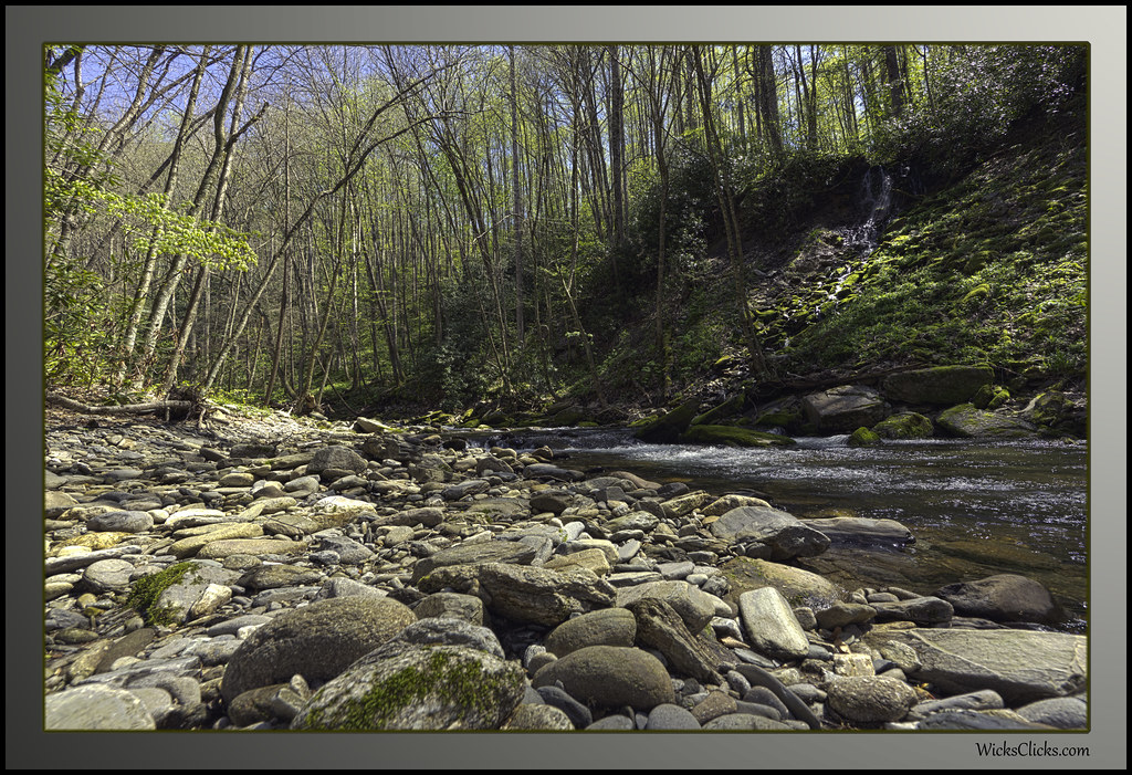 Creek along Balsam Mountain Road Image from a stream in th… Flickr