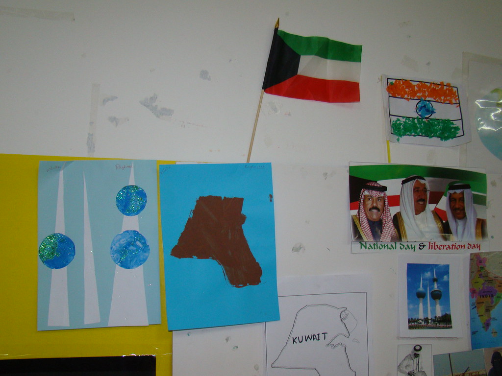 The craft work for Kuwait Tower and Kuwait Map template pa… Flickr