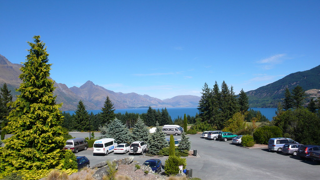 Kelvin heights golf course NZ view of the car park from ou… Flickr