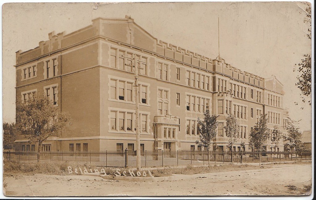 100 Years Ago Belding School An old Real Photo Postcard po… Flickr