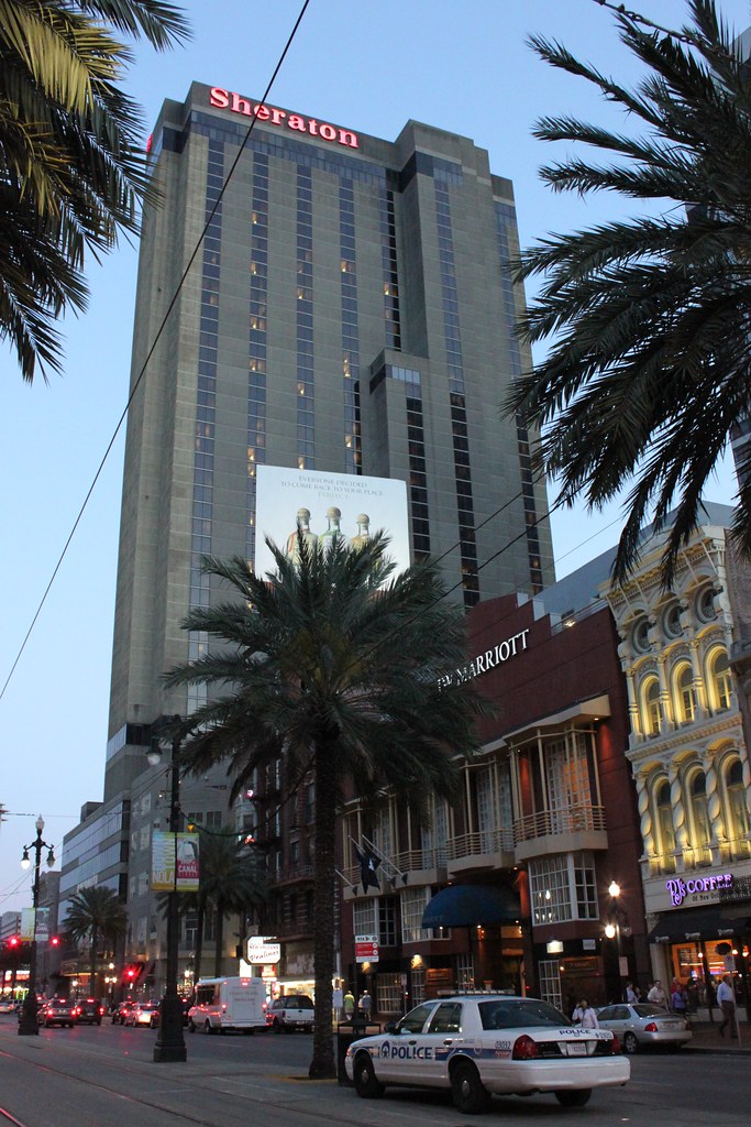 Canal Street Dusk JW Marriott Hotel & Sheraton Hotel alo… Flickr