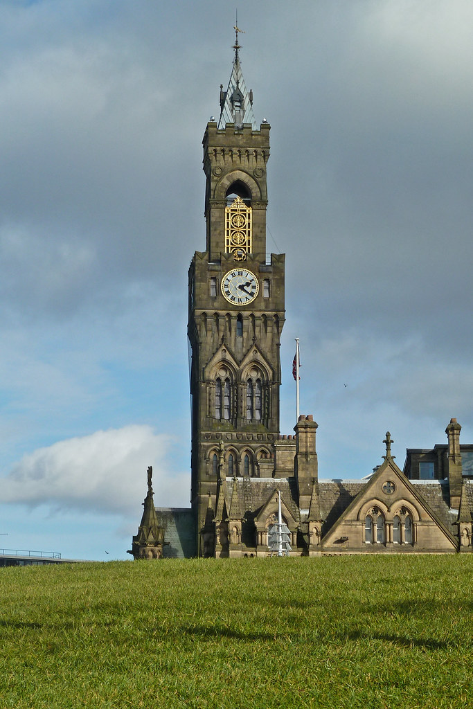 Bradford Town Hall from the City Park Tim Green Flickr