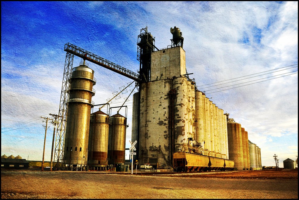 Grain Elevators Albert City, Iowa. Textures by Distressed … Flickr