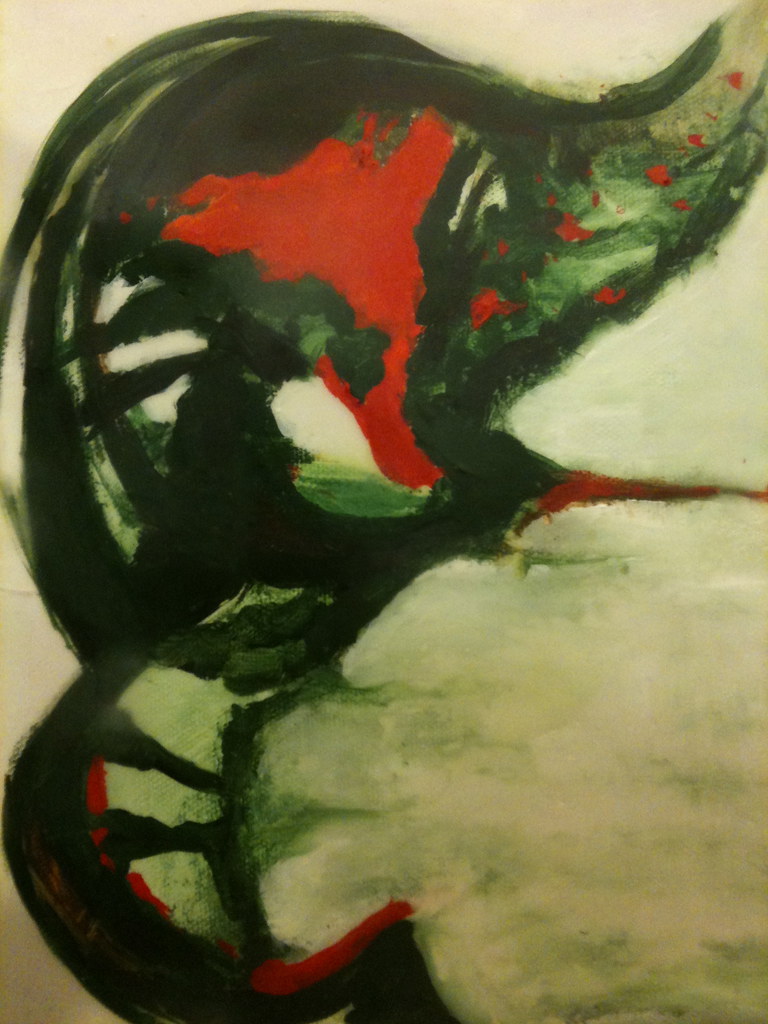 PASTURE OF GREEN Acrylic underpainting with encaustic over… Flickr