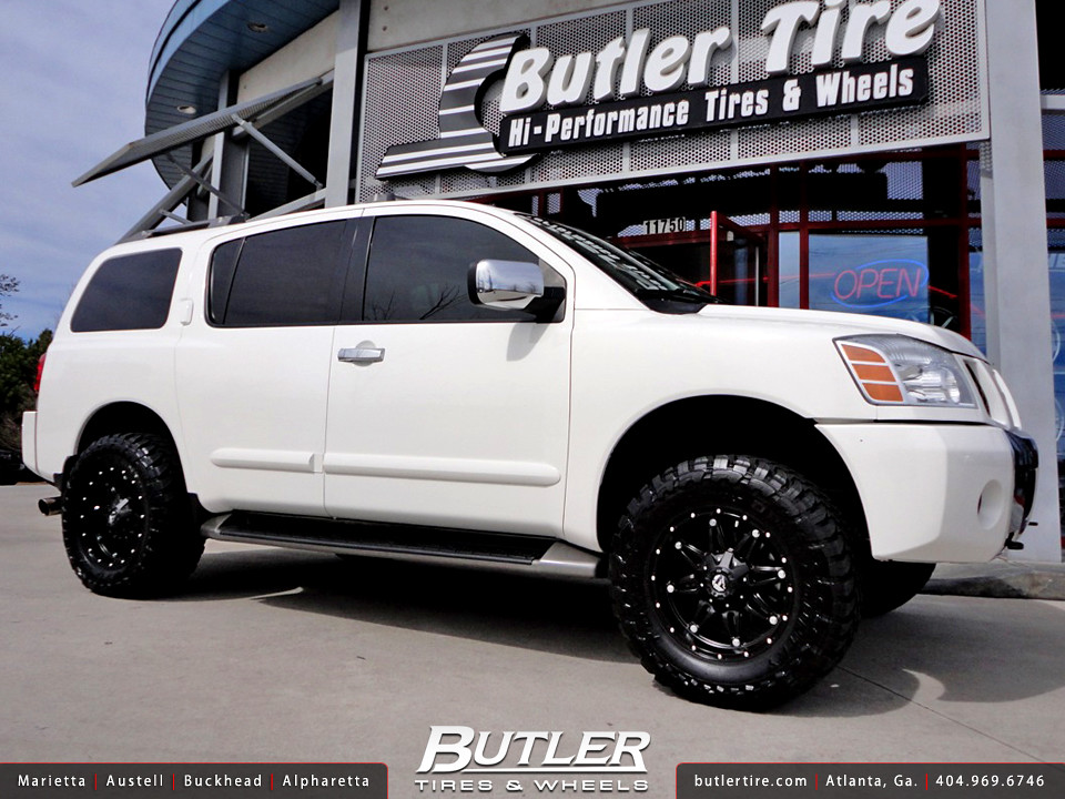 Nissan Armada with 18in Fuel Hostage Wheels and 3in Level Kit a photo