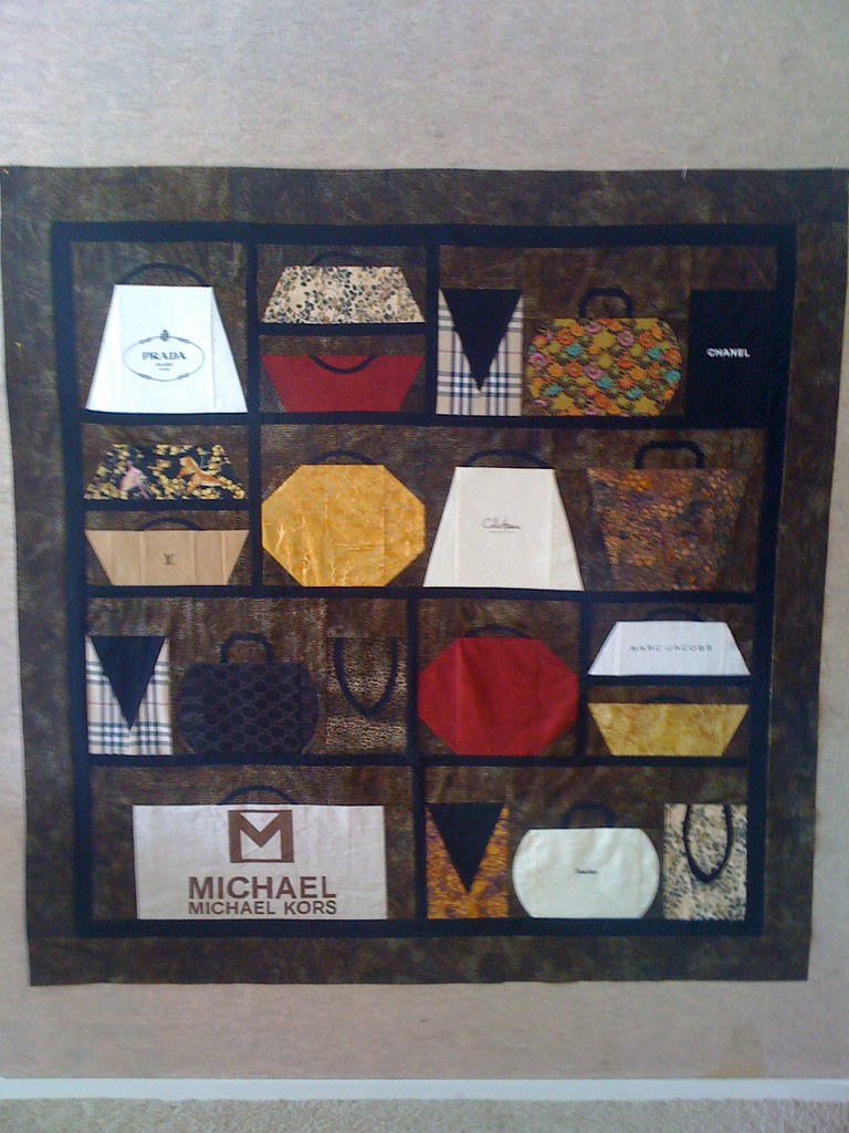 High End Bag Quilt This quilt was made from bags that the … Flickr