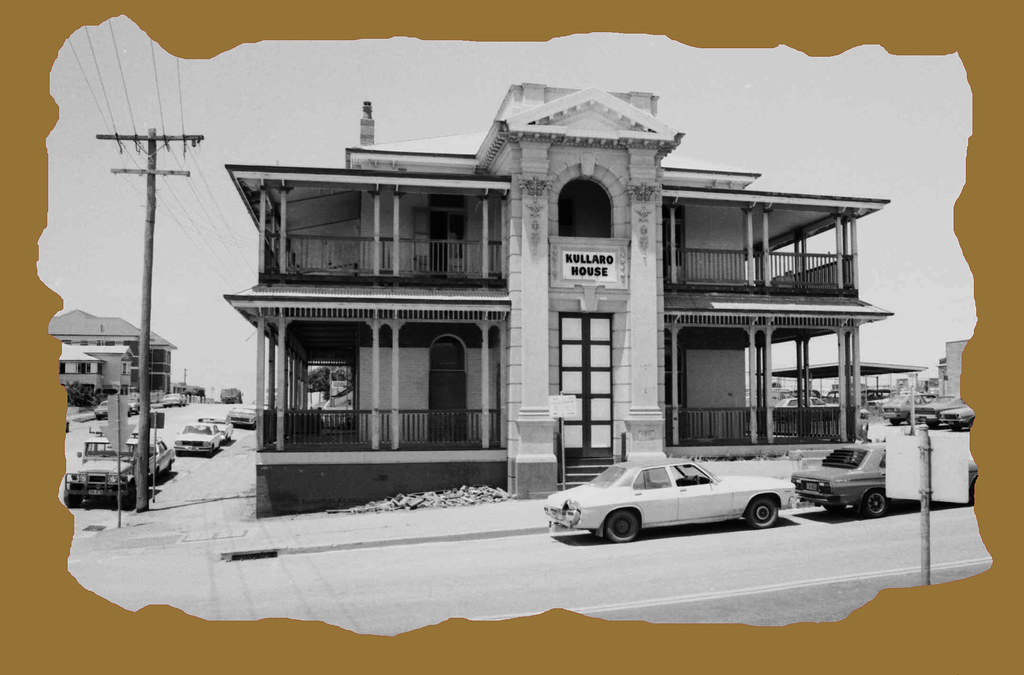 Kullaroo House Goondoon Street Gladstone B&W photo bor… Flickr