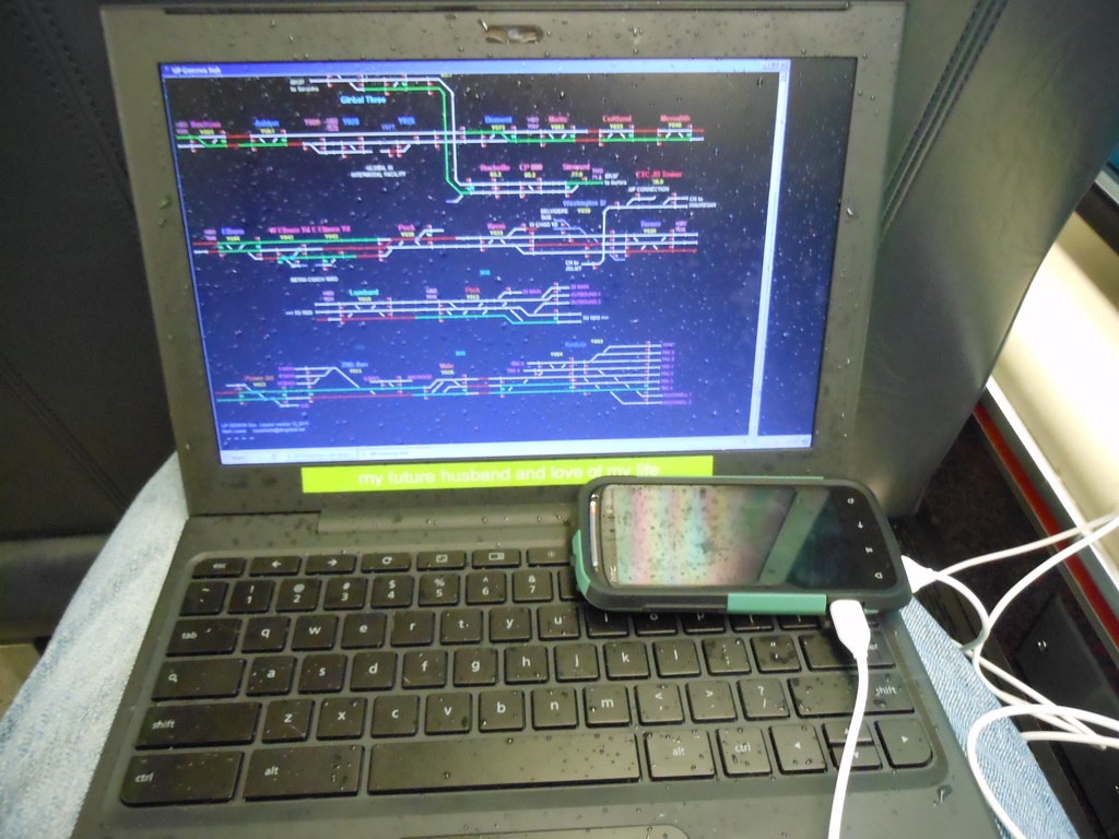 My ATCS Monitor setup I'm riding a UPW Metra train into C… Flickr