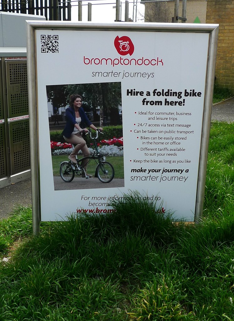 advertising for brompton bike hire There are two versions … Flickr